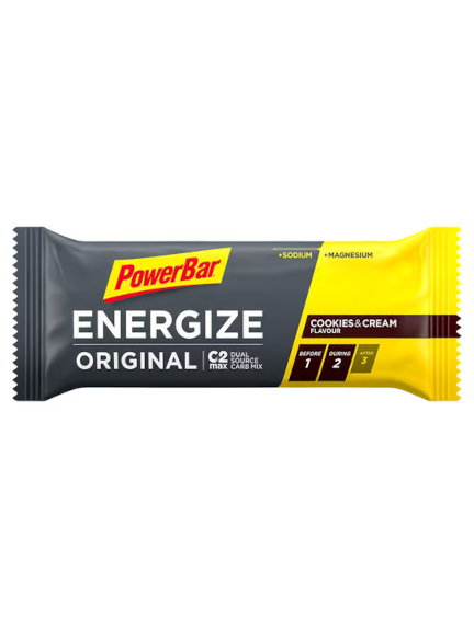 POWERBAR ENERGIZE batonėlis cookies & cream skonio 55g